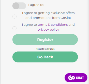 Image Exploration: GoSlot Casino Registration Process - Image 3