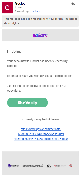 Image Exploration: GoSlot Casino Registration Process - Image 4