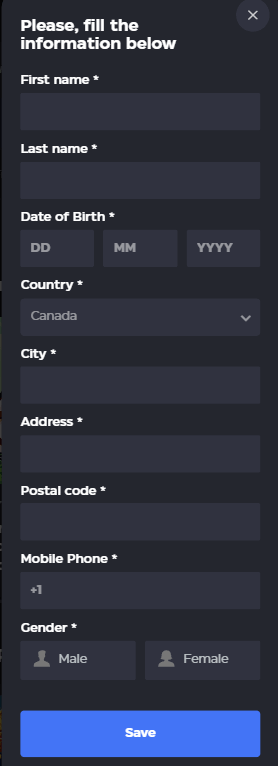 Second view of SkyCrown Casino’s registration process.