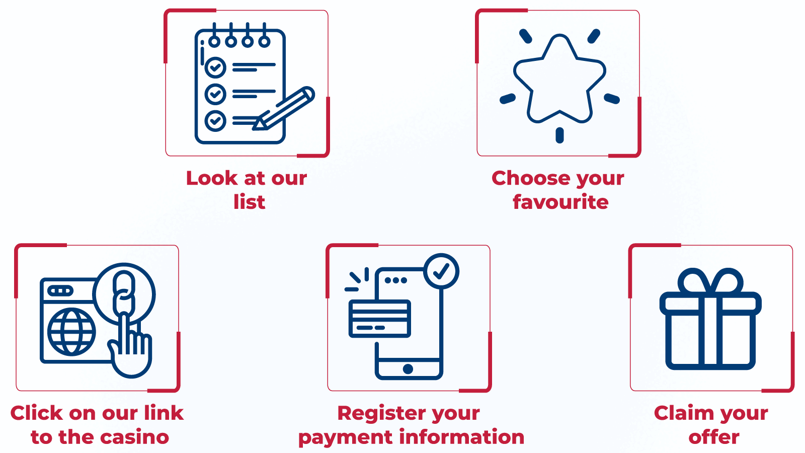 Follow our link to the casino and create a new account
