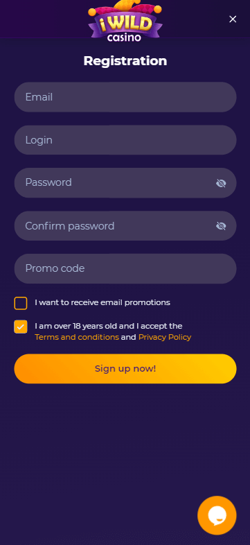 Illustration of iWild Casino's Registration Process - Image 2