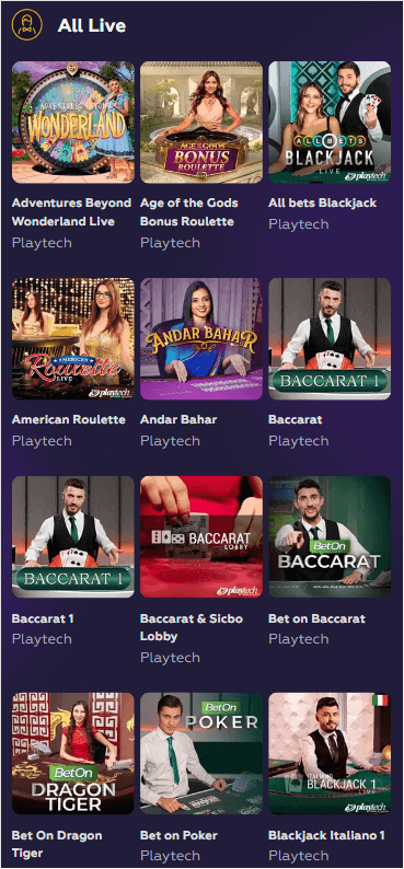 Playfina Casino Mobile Preview 2