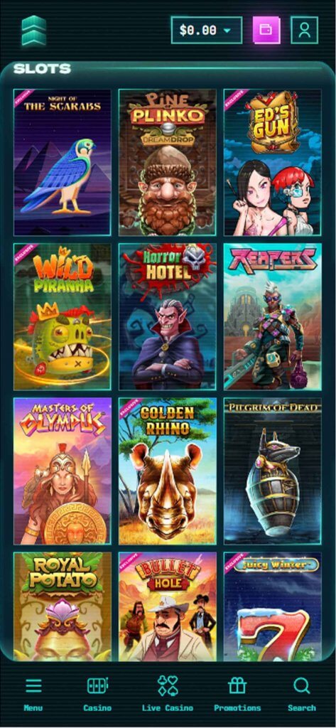Tether Casinos Mobile Preview 1