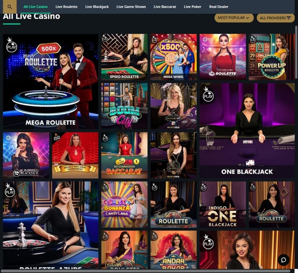 Desktop View of RoyalistPlay Casino Preview 1