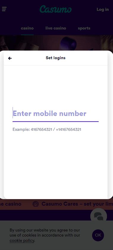 Visual guide: Step-by-step registration process at Casumo Casino (Image 8).
