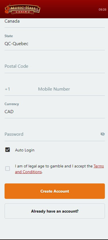 Illustrations of the Music Hall Casino Registration Process — Image 2