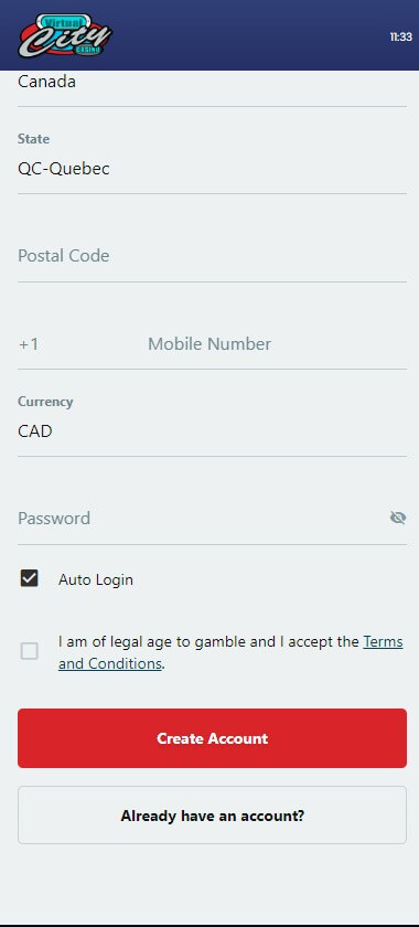 Illustration of Virtual City Casino Sign-Up Process – Image 2