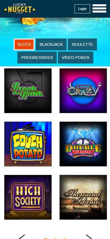 Lucky Nugget Casino Mobile Preview 1