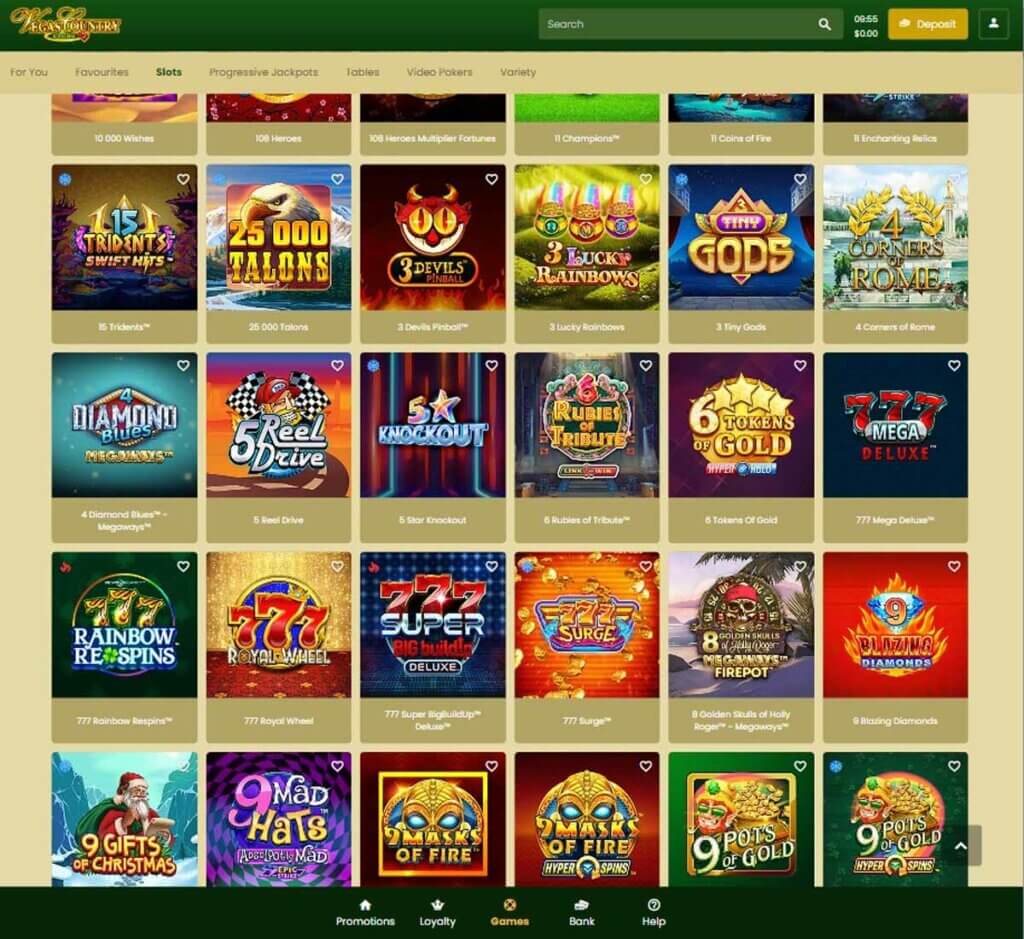 Review of the Vegas Country Casino experience on mobile devices.