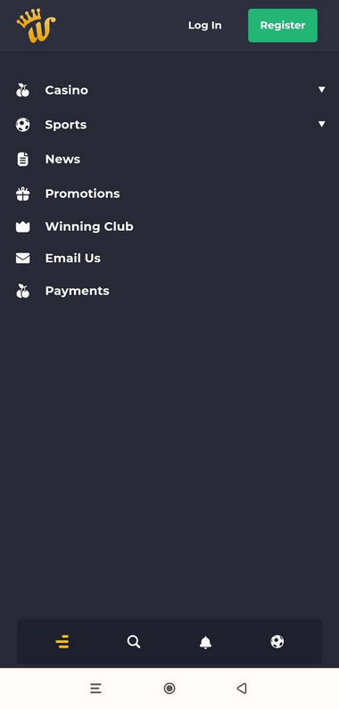 Winning.io Mobile Preview 1