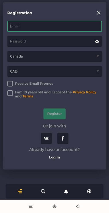 Visual Guide to the Registration Process at Winning.io - Image 1.