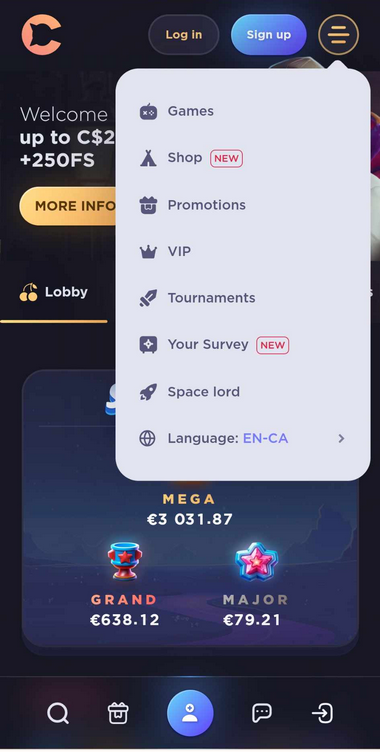 Kas.casino Mobile Preview 2
