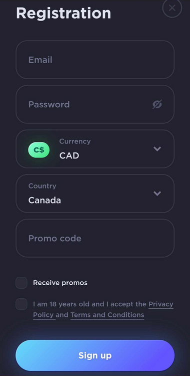 Another glimpse into how the Kas.casino account setup works.