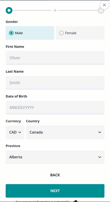 Visual Steps for Novibet Casino Registration: Step 3