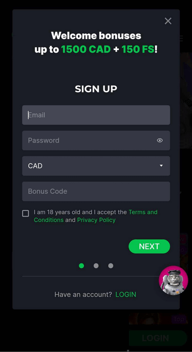 Visual Summary of Kosmonaut Casino's Registration Process - Image 3.