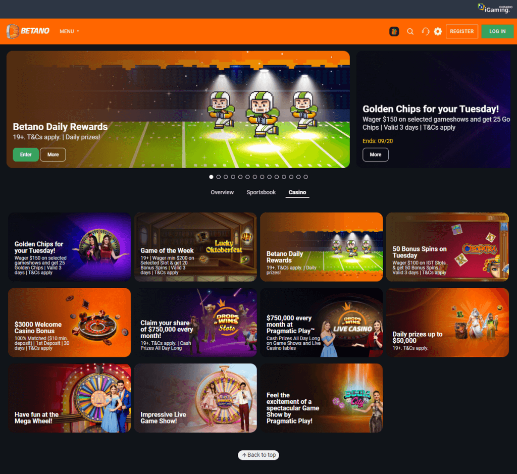PrimeBetz Casino Desktop Preview 1