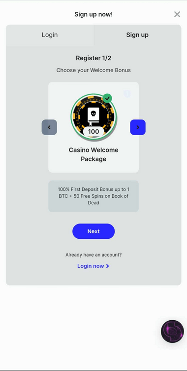 Visual Guide: CryptoBet Casino Registration Process Image 2.