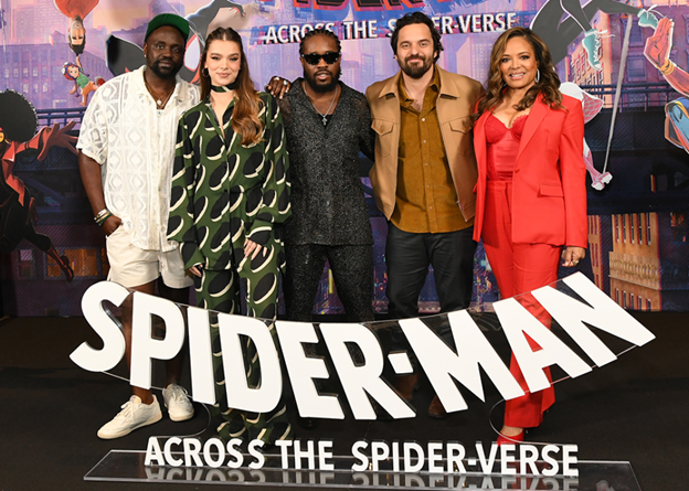 The talented Brian Tyree Henry, Hailee Steinfeld, Shameik Moore, Jake Johnson, and Lauren Vélez took part in the promotional event for the latest installment, 'Spider-Man Across the Spider-Verse.'