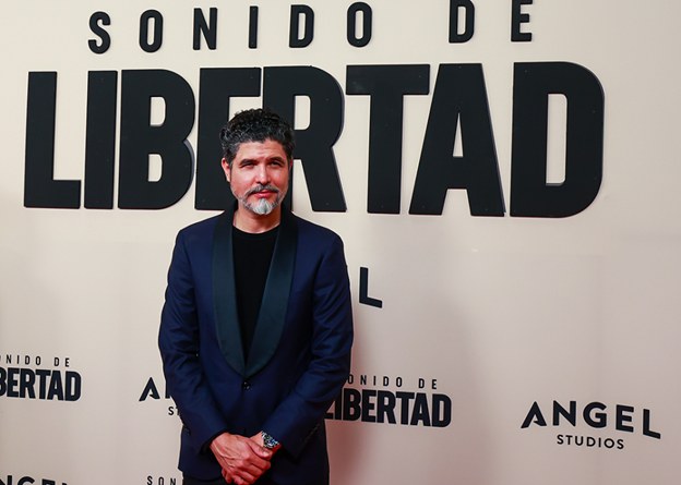 Director Alejandro Monteverde during the 'Sound of Freedom' red carpet.