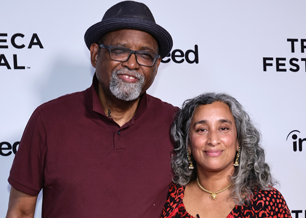 Sam Pollard and Geeta Gandbhir at the premiere of ‘Lowndes County And The Road To Black Power’.