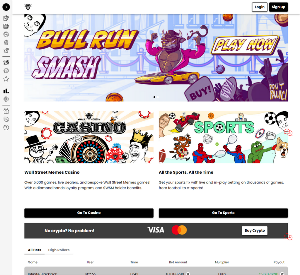WSM Casino Desktop Preview 2