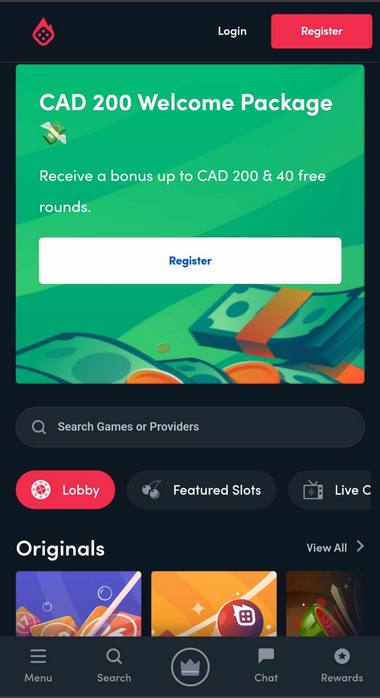 Blaze Casino Mobile Preview 2