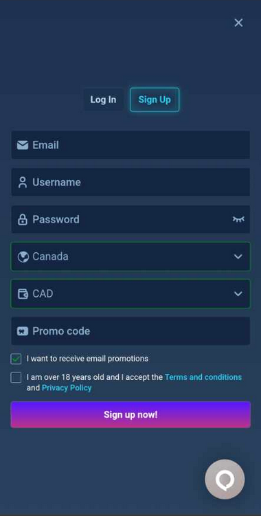 Detailed Image of Wintopia Casino's Registration Steps