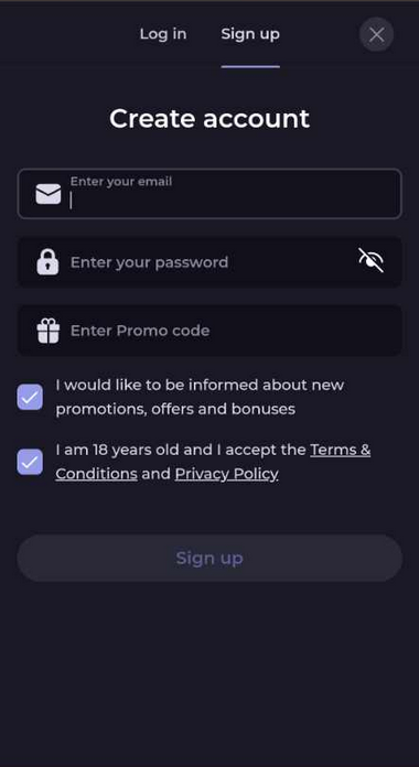 Step-by-step images of the registration process at CryptoLeo Casino - Image 1.
