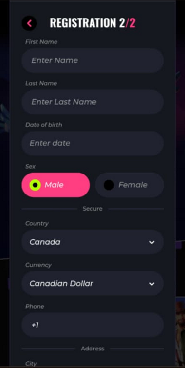 Visual step-by-step guide on registering at LunuBet Casino – Image 3.
