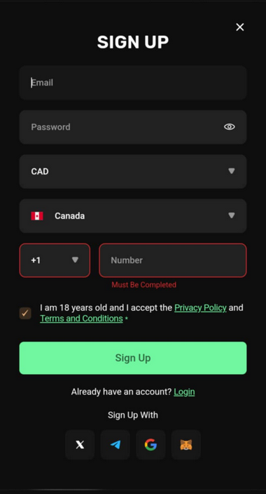 {21} The AstroPay casinos registration process is showcased through instructional visuals to aid in smooth sign-ups.
