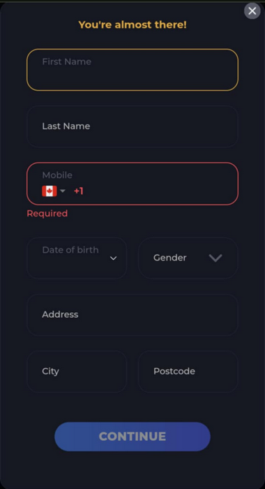 A visual guide to Goldwin Casino registration process: Image 1