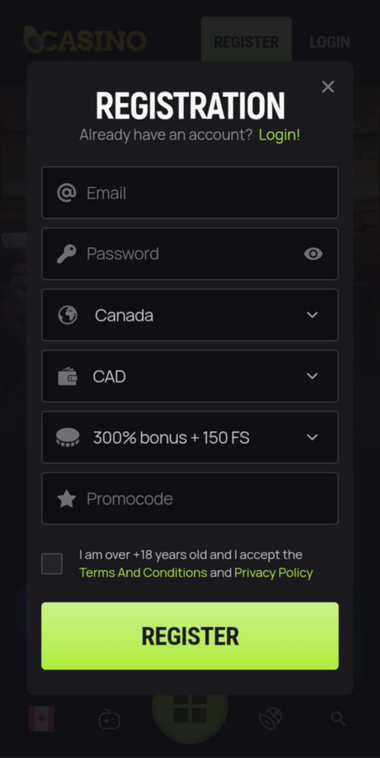 Avocasino Registration Guide: Image Example 1